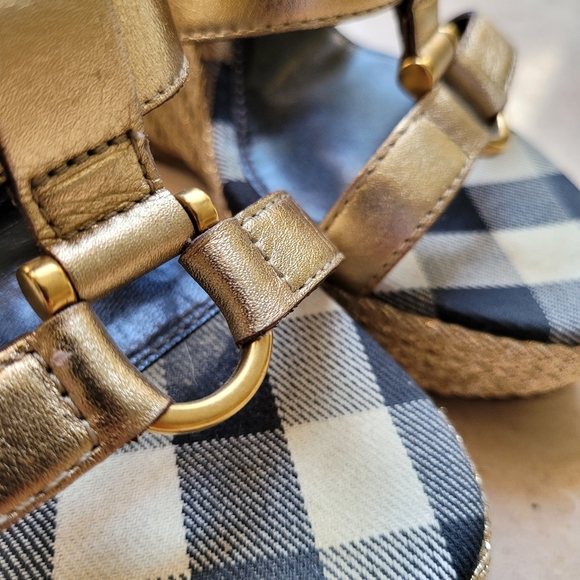 Burberry Haymarket Check Wedge Espadrille - Picture 10 of 16